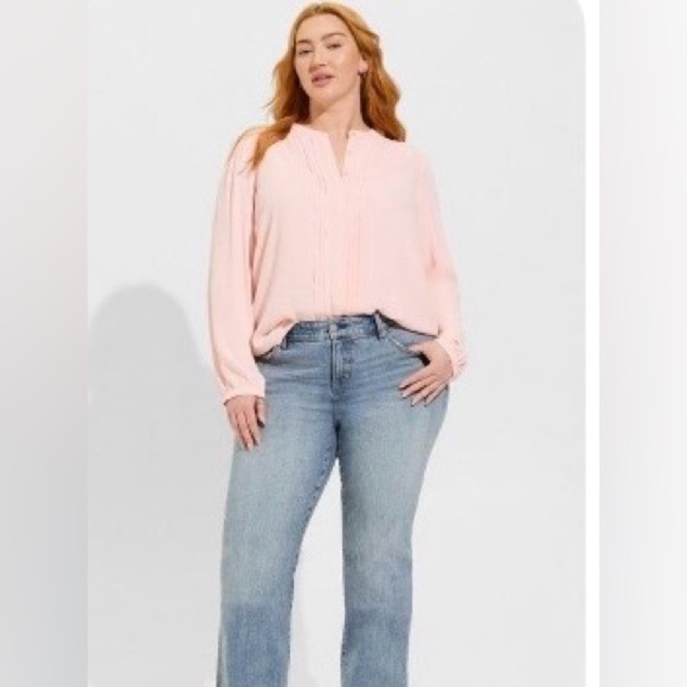 Torrid Georgette Pink Blouse NWOT